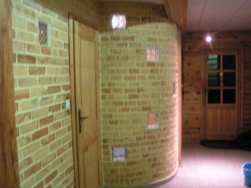 Koupelna v ubytování Dom z Sauną - Ługiele
