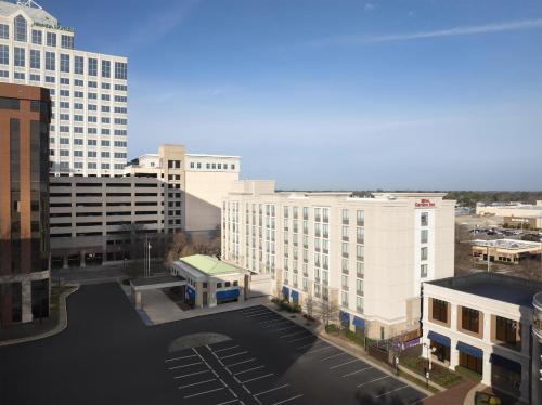 a view of a city with tall buildings at Hilton Garden Inn Virginia Beach Town Center in Virginia Beach
