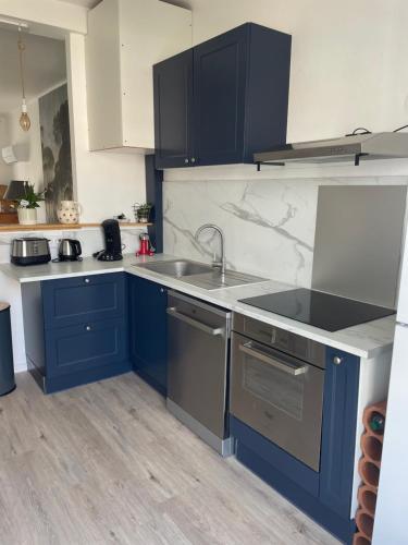 Appartement 42 m2 avec parking dans jardin