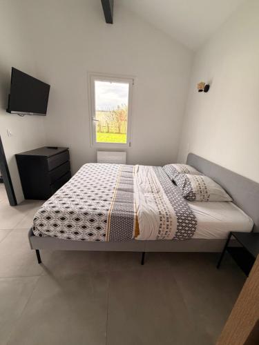 Postel nebo postele na pokoji v ubytování Studio Pasaia