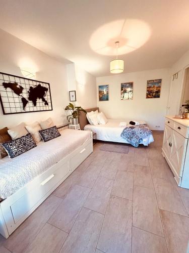 Studio jardin privatif 300m de la plage
