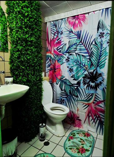 Et badeværelse på Guest House Sofia