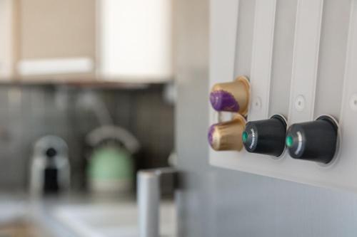 a close up of a knob on a kitchen door at "AcroPool" Penthouse with Private Pool & Acropolis View in Athens