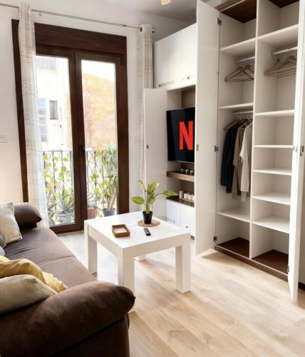 Chic Studio with Castle View Balcony and A/C