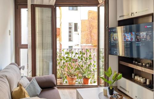 Chic Studio with Castle View Balcony and A/C