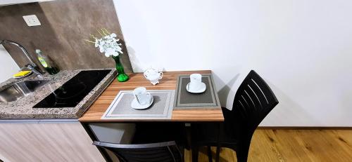 Dapur atau dapur kecil di Mini Studio en El Prado