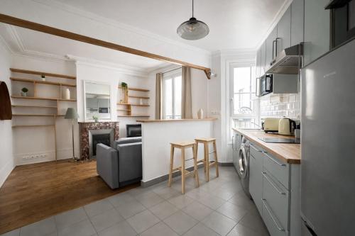 Spacieux appartement de 2 pièces à Montmartre