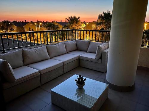 Complejo de playa con terraza