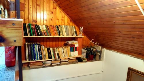 ゲストハウスにある図書室