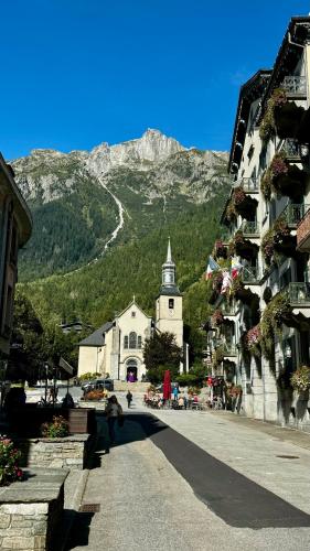 Le 41 du Lyret - Appartement type studio pour deux avec vue sur les Aiguilles dans Chamonix Centre