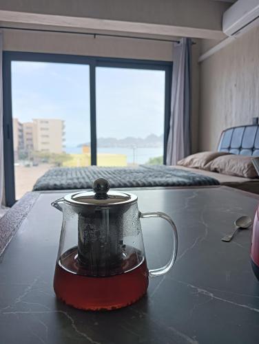 A seating area at Ocean View Studio 1