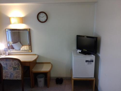 Televisyen dan/atau pusat hiburan di Hotel New Green Kashiwazaki