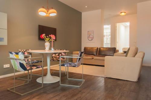 Χώρος καθιστικού στο De Eindhovenaar City Apartments
