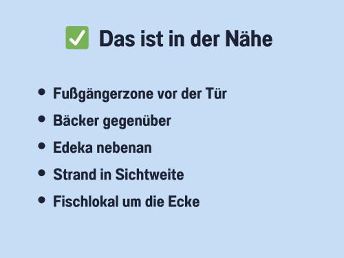 a screenshot of a cell phone with the text dies list in diekle at Techt bi Strön 4 Sterne TOP-Fewo 2 WC Sauna Balkon Strand 5 Min Zentrum in Westerland