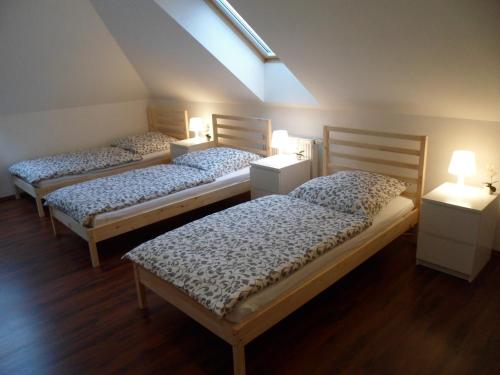 Postel nebo postele na pokoji v ubytování Holiday Home Mierki