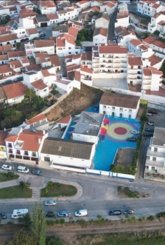 an aerial view of a city with buildings at vila gira odeceixe in Odeceixe