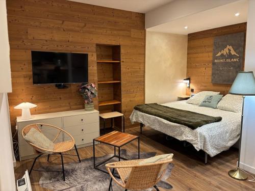 Studio in Chamonix center, 2 pax