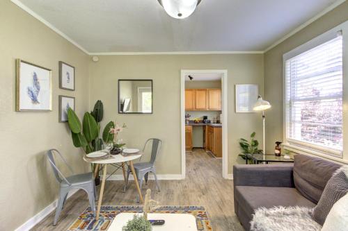 a living room with a couch and a table at Peaceful Retreat in Gated Midtown Community in Memphis