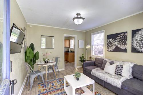 a living room with a couch and a table at Peaceful Retreat in Gated Midtown Community in Memphis
