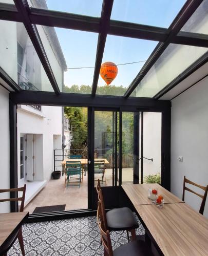 Balkon oz. terasa v nastanitvi Le Huis Clos