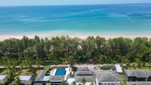 an overhead view of a resort with the ocean in the background at Southsea Khaolak Beach Resort - Soft Opening in Khao Lak
