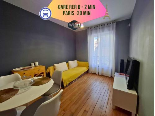 F2 cosy aux portes de Paris - 6 min de RER de Paris Gare de Lyon