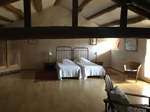 Llit o llits en una habitació de Abbaye de Capservy