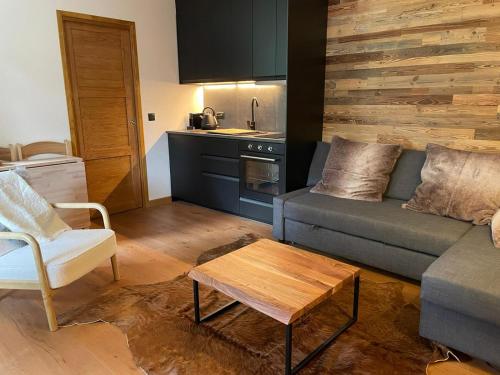 Kuchyň nebo kuchyňský kout v ubytování Chalet OurSouris