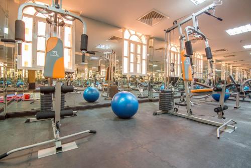 Fitness centrum a/nebo fitness zařízení v ubytování Caesar Hotel