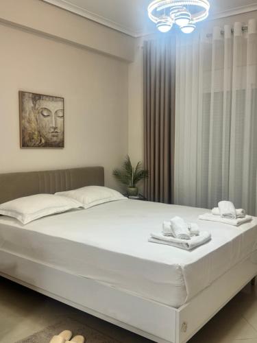 Krevet ili kreveti u jedinici u okviru objekta Ester Apartment