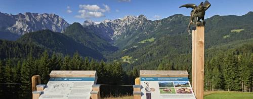 Vue générale sur la montagne ou vue sur la montagne depuis l'appartement