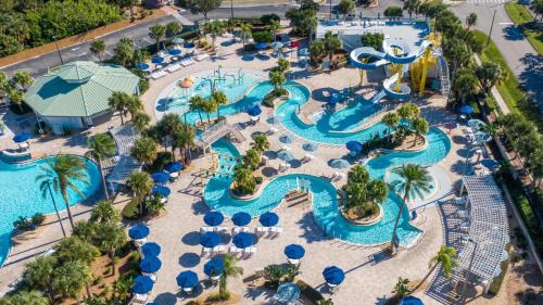 an aerial view of a water park at a resort at Holiday Inn Club Vacations Cape Canaveral Beach Resort in Cape Canaveral