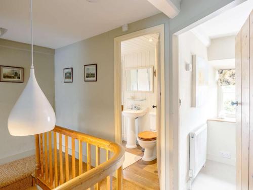 a bathroom with a toilet and a sink at 3 Bed in Helmsley oc-82891 in Helmsley