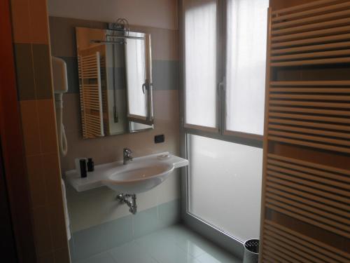 Koupelna v ubytování Hotel Selide