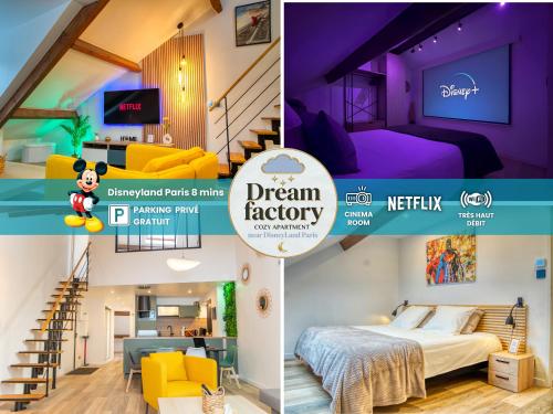 Dream Factory - Loft & Private Cinema 6 Pers, 8 minutes from Disneyland