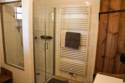Ein Badezimmer in der Unterkunft Biohof Pürten
