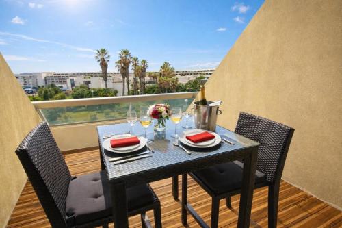 Héliopolis C41 - Studio, place de parking privée, terrasse vue mer - 2 à 4 personnes au pied de la plage photo 6