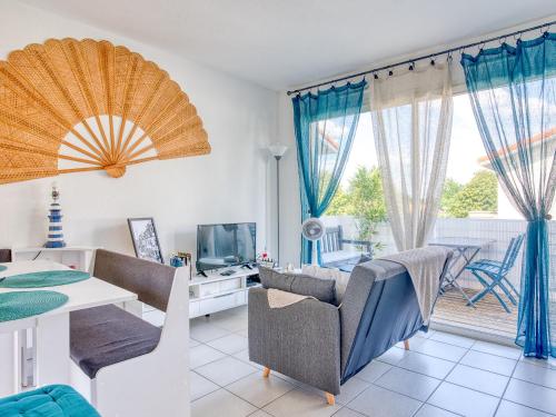 Charmant T2 avec terrasse, climatisation et WIFI - Quartier résidentiel à Biscarrosse - FR-1-521-217