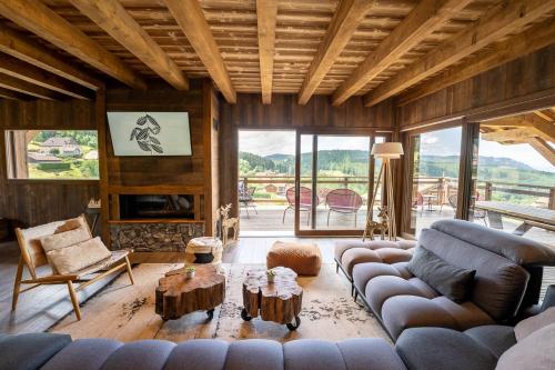 Perle Noire chalet dexception avec jacuzzi et sauna
