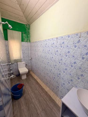 a bathroom with a toilet and a sink at Kalimpong Heritage Homestay in Kalimpong