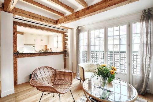 Ganneron - CI - Welcoming studio for 2p - Paris 18