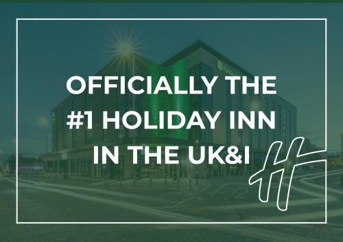 a sign that reads officially the holiday inn in the usa at Holiday Inn Blackpool by IHG in Blackpool