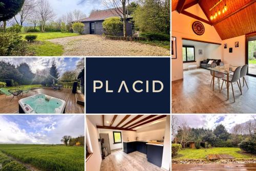 a collage of photos of homes andyards at La Campagnarde, Maison de campagne proche Bapaume in Flers