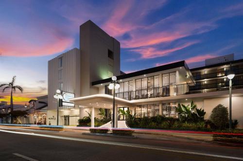 a building with a street in front of it at The Harrison Hotel Downtown Hollywood FL, an Ascend Collection Hotel in Hollywood