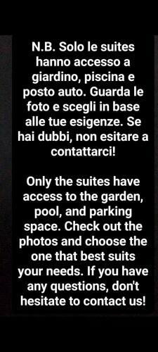 a black and white poster with white text at B&B In Sabina in Poggio Nativo