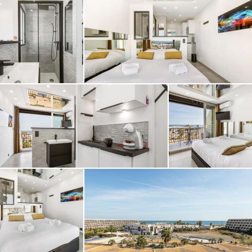 Libertino - Vue mer - Studio design - Terrasse - Parking - Heliopolis Village Naturiste