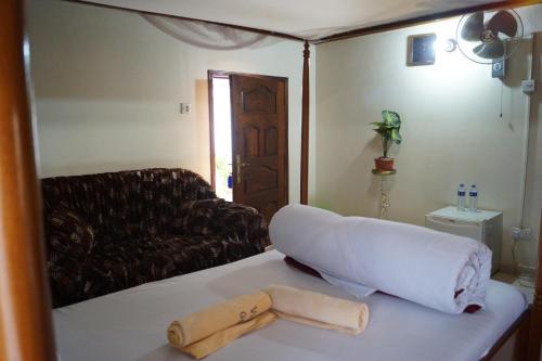Cama o camas de una habitación en Vision Hotel Kampala