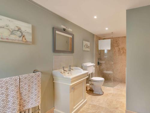 a bathroom with a sink and a toilet at 2 Bed in Consett oc-90576 in Whittonstall