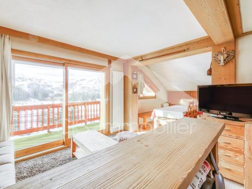 Appartement ensoleillé pour 6 pers, ski-in ski-out à Méribel - FR-1-411-685