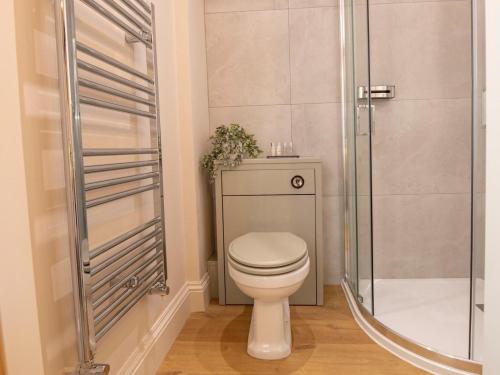 a bathroom with a toilet and a shower at 1 Bed in Richmond oc-88589 in Easby